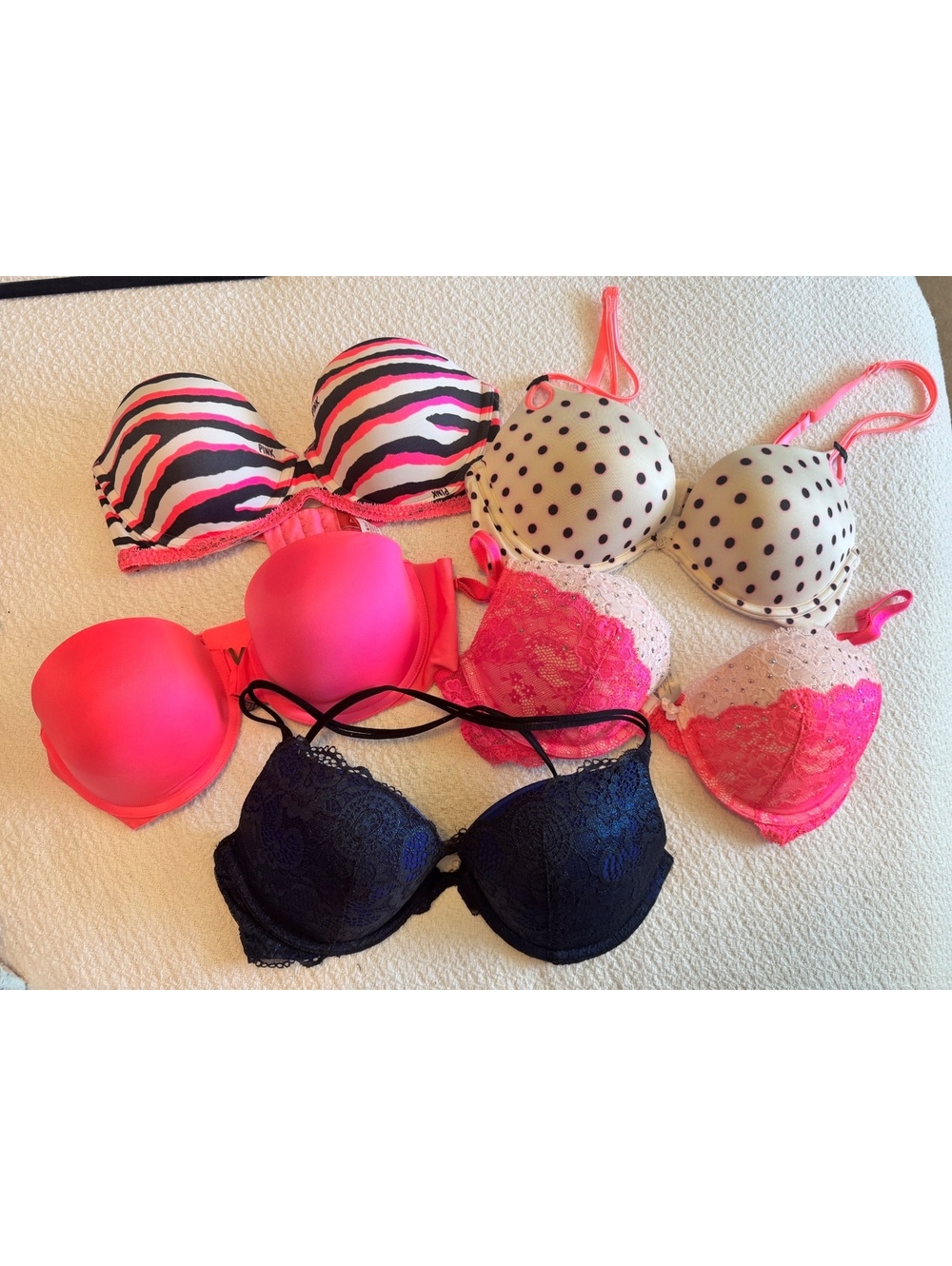 Victoria's Secret Mixed Style Bra Bundle Size 34C